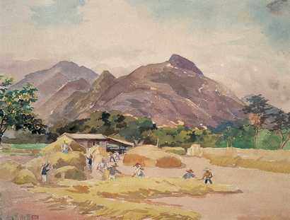 萧淑芳 1954年作 郊区龙泉雾